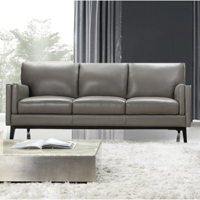 Moroni Osman Full Top Grain Leather Sofa