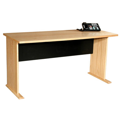 Rush Furniture Modular Real Oak Wood Veneer Furniture Panel Desk Shell