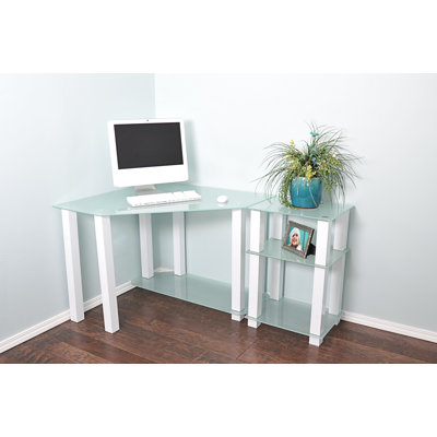 Wade Logan Hector Corner Computer Desk with Right Extension Table