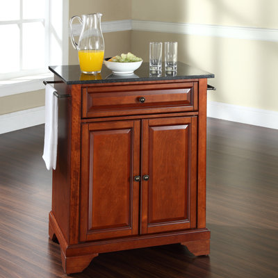 Crosley LaFayette Kitchen Cart with Granite Top