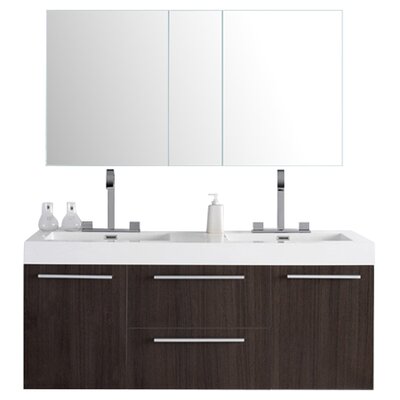 Fresca Senza 54" Double Opulento Modern Bathroom Vanity ...