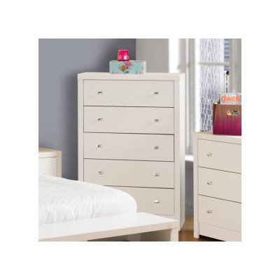 Prepac Calla White 5 Drawer Chest