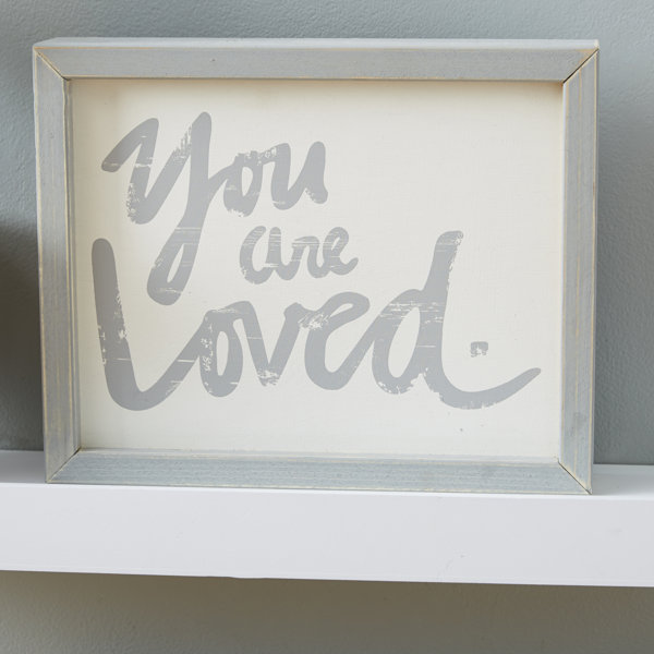 You Are Loved Framed Canvas Print & Reviews Joss & Main