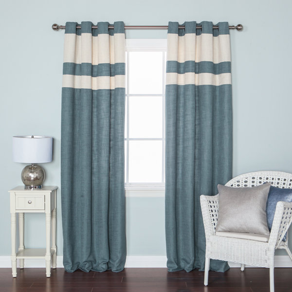 Striped Grommet Curtain Panel & Reviews Joss & Main