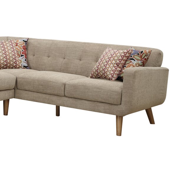 Kerri 110.7" Sectional Sofa & Reviews Joss & Main