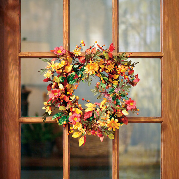 Faux Orange Berry Wreath & Reviews Joss & Main