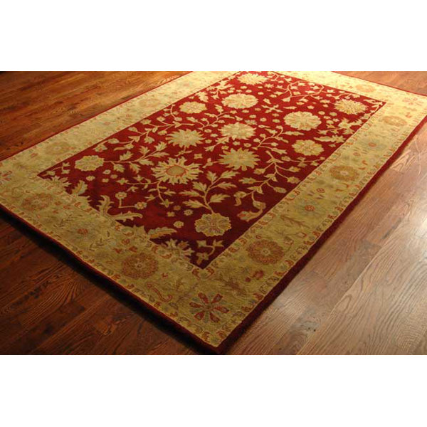 Nessa Red & Gold Oriental Wool HandTufted Area Rug & Reviews Joss & Main