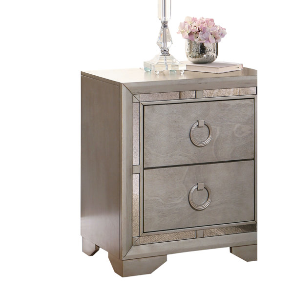 Harlow Mirrored Nightstand Joss & Main