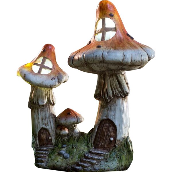 fairy on mushroom statue