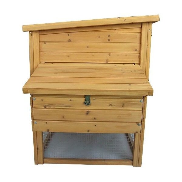 Aosom Pawhut 75" Deluxe Wooden Chicken Coop Hen House with Outdoor Run 