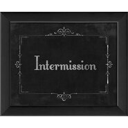 Silent Movie Intermission Framed Textual Art