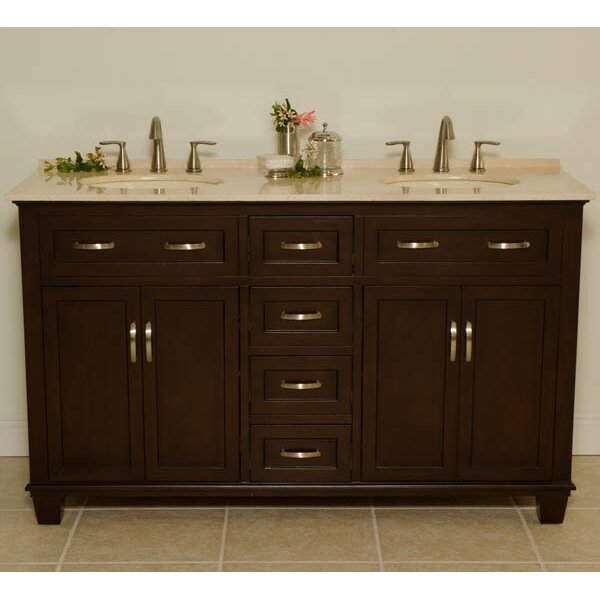 B&I Direct Imports Bolton 60" Double Bathroom Vanity Set & Reviews Wayfair