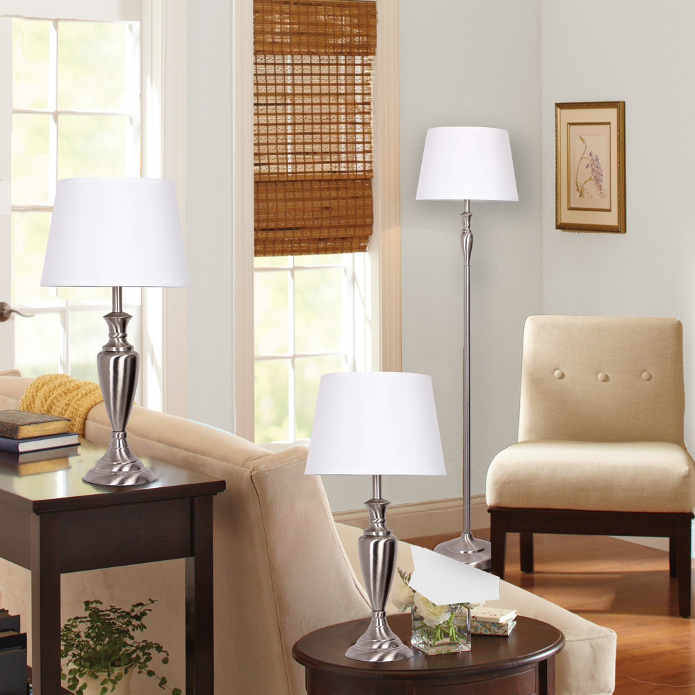 Catalina Lighting 3 Piece Table and Floor Lamp Set & Reviews Wayfair