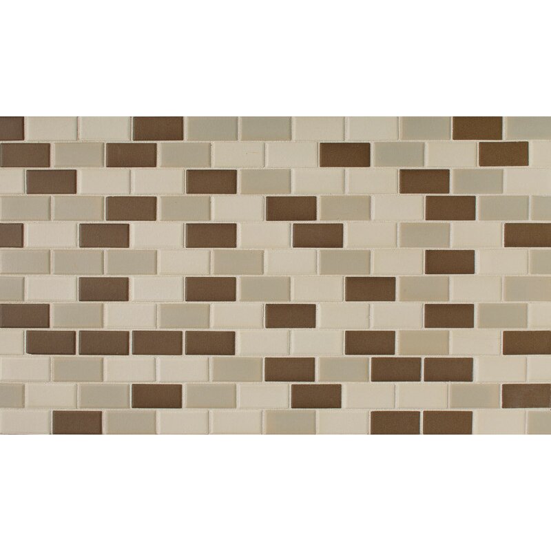 Daltile Keystones 2" X 1" Mosaic Tile In Chocolate Blend | Wayfair