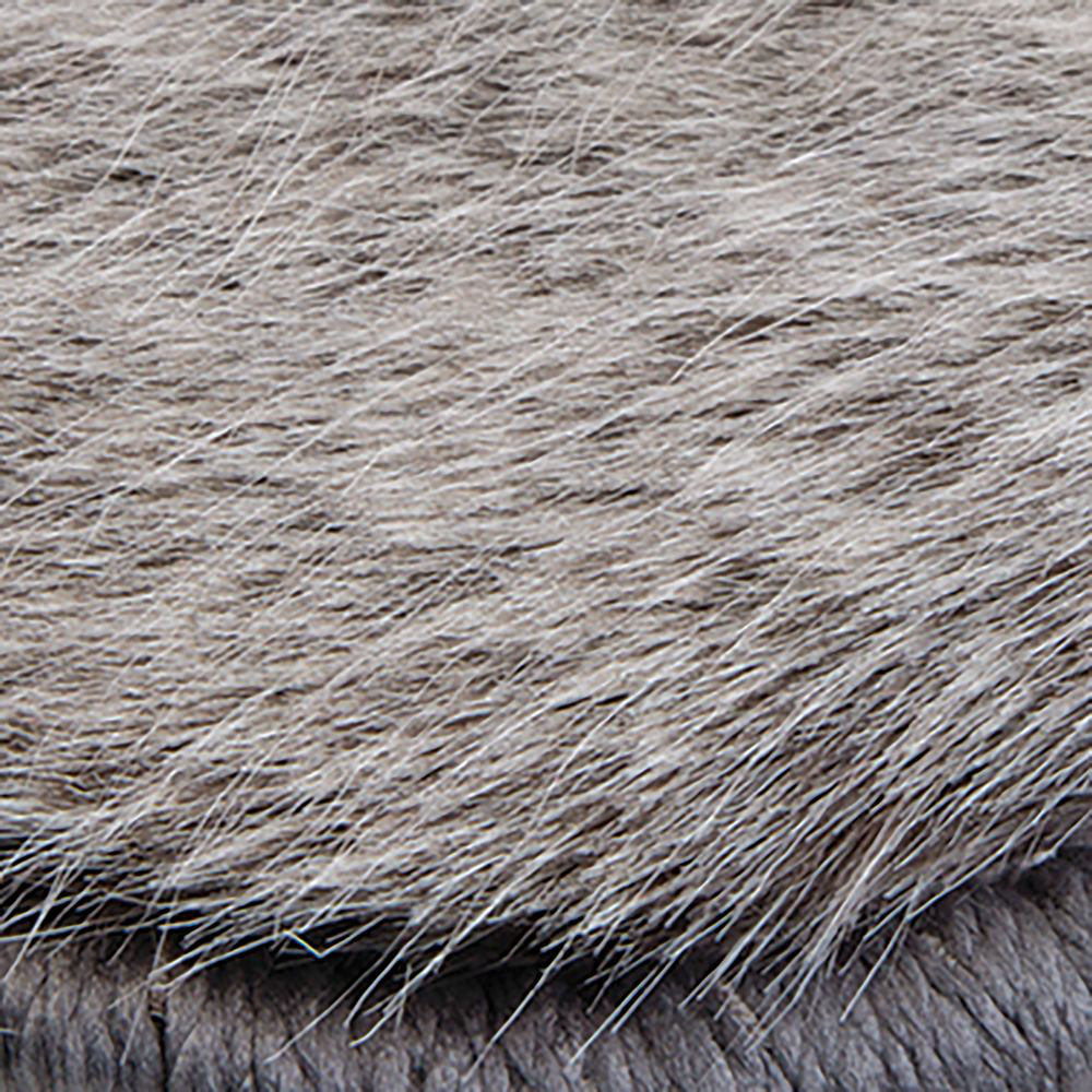 InterDesign Gray Faux Fur Mat Wayfair