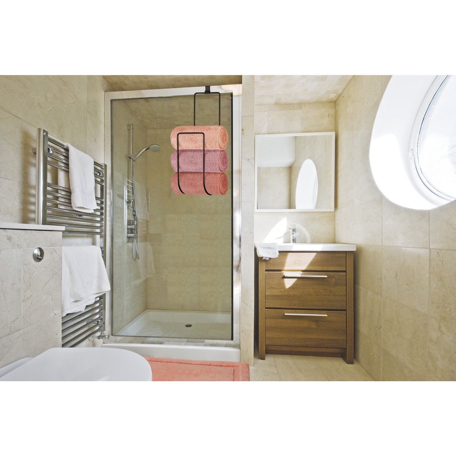 InterDesign Classico Over Shower Door Towel Rack Wayfair