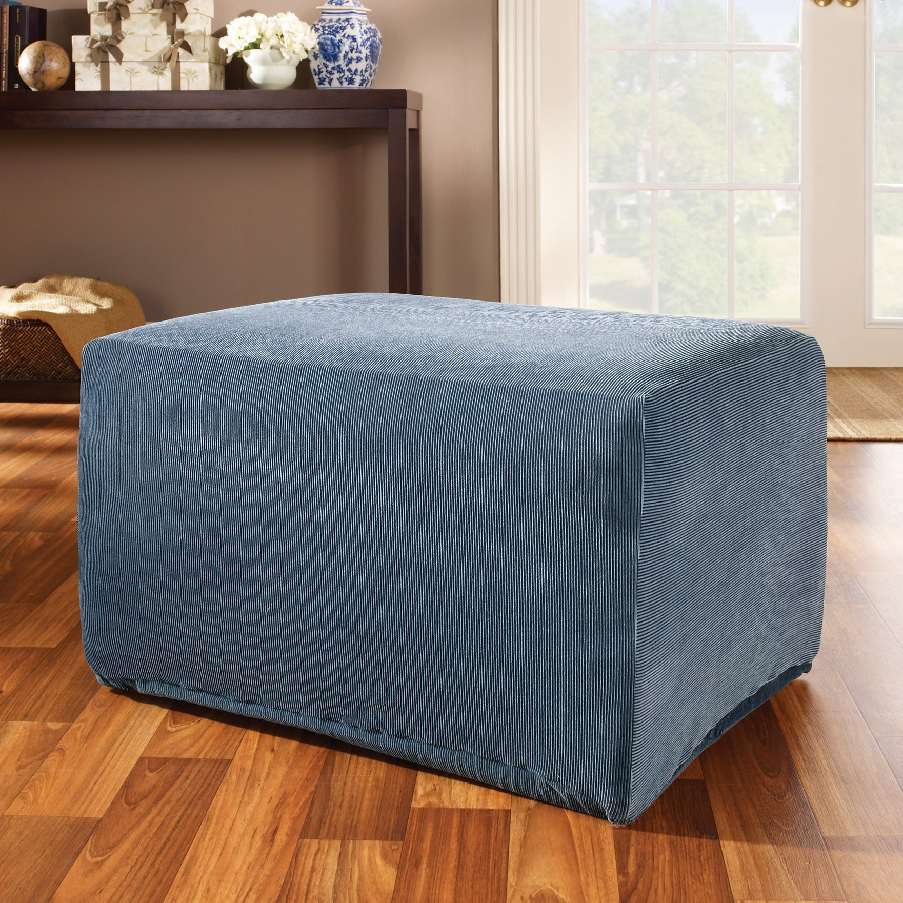 Sure Fit Stretch Stripe Ottoman Slipcover & Reviews Wayfair.ca
