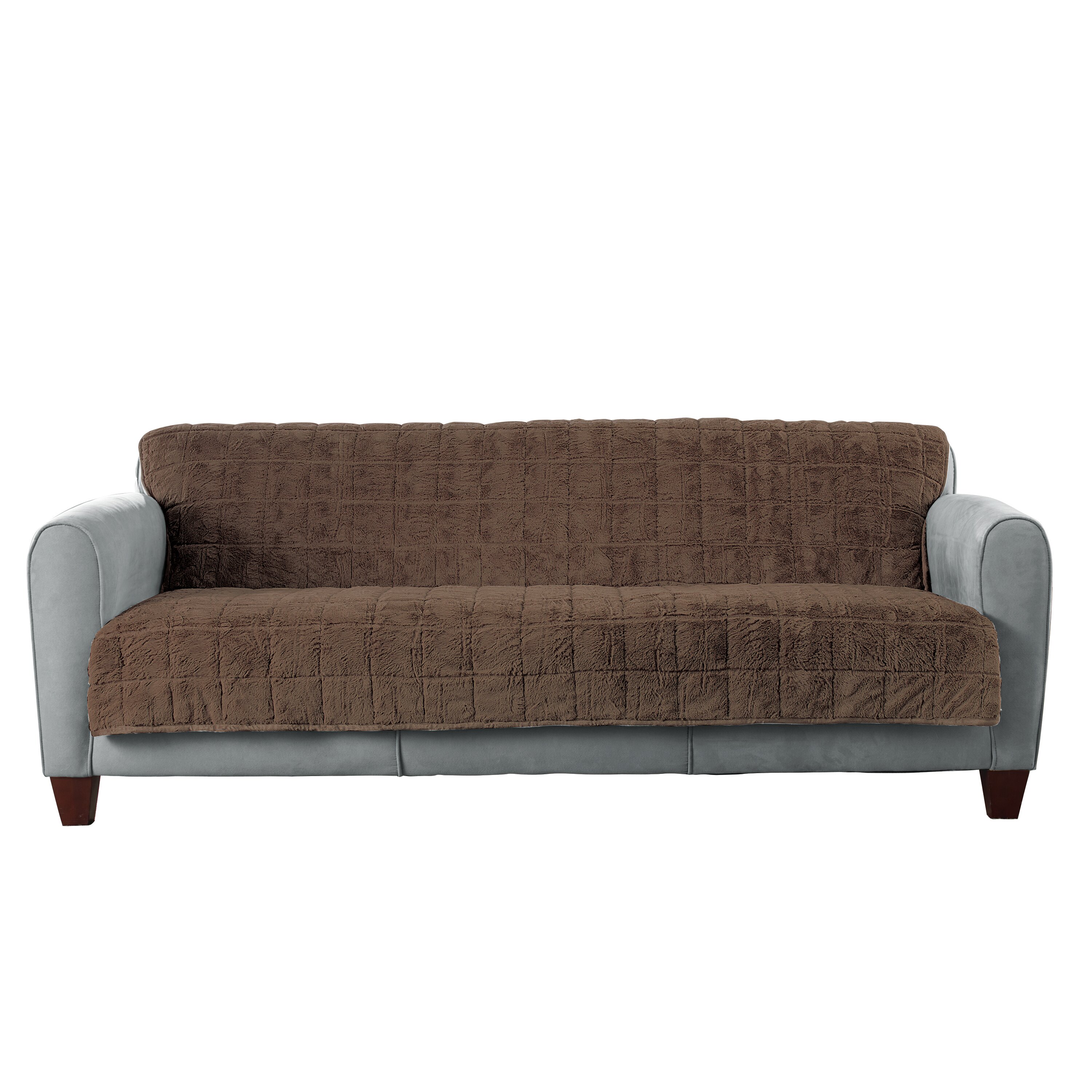 Sure Fit Faux Fur Quilted Sofa Slipcover Wayfair