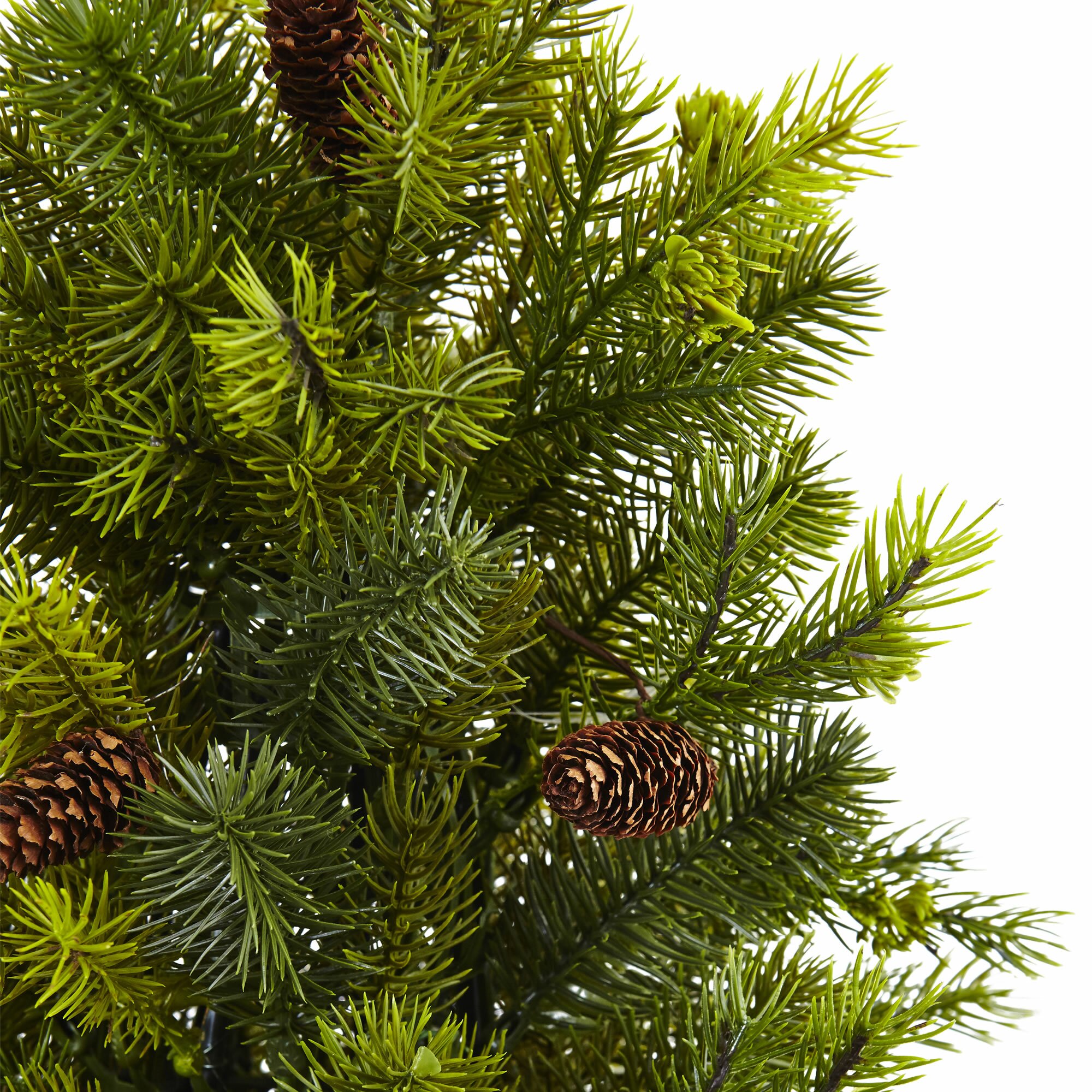 Nearly Natural 50 Green Pine Artificial Christmas Tree Wayfair   Nearly Natural 50 Green Pine Artificial Christmas Tree 