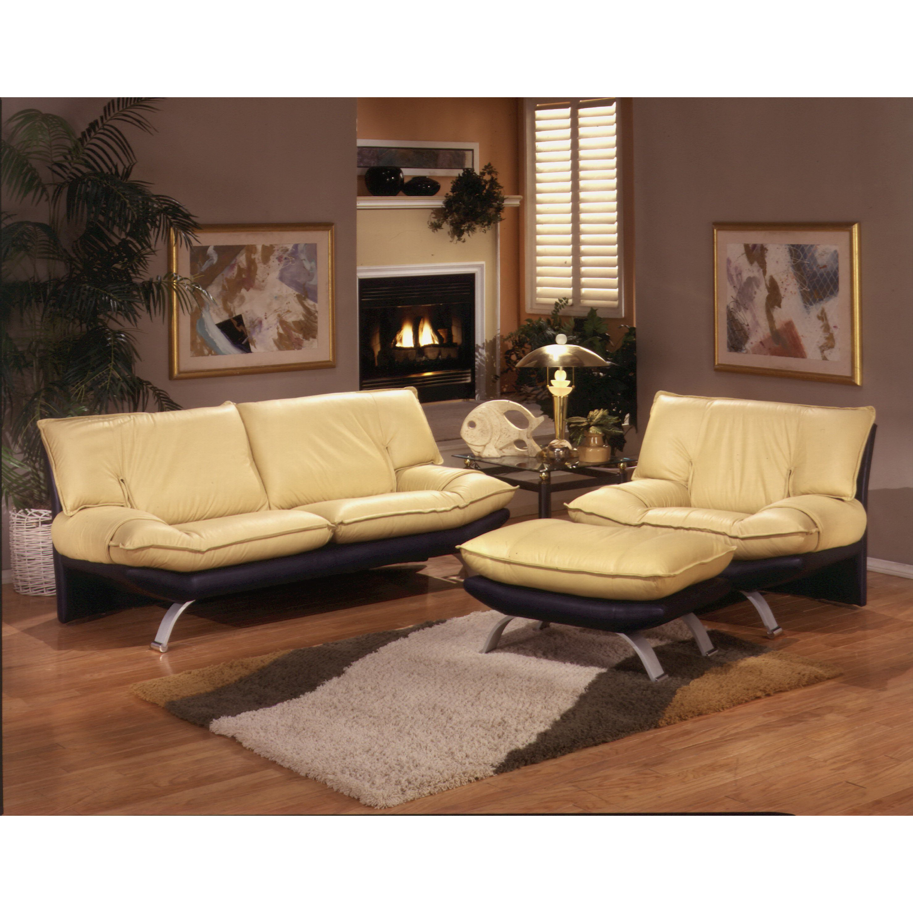 Omnia Leather Princeton Leather Living Room Set  Reviews 