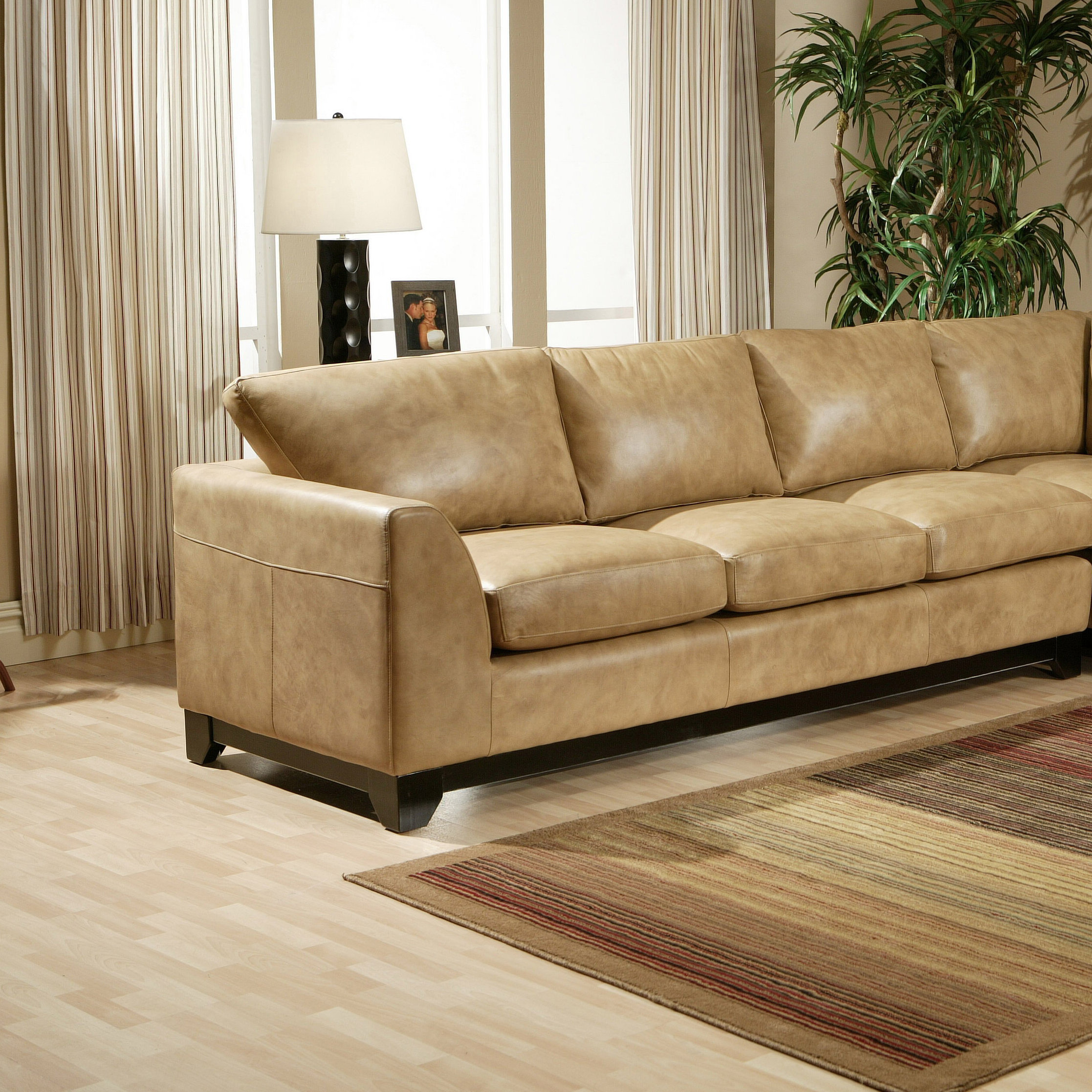 Omnia Leather City Sleek Sectional Wayfair
