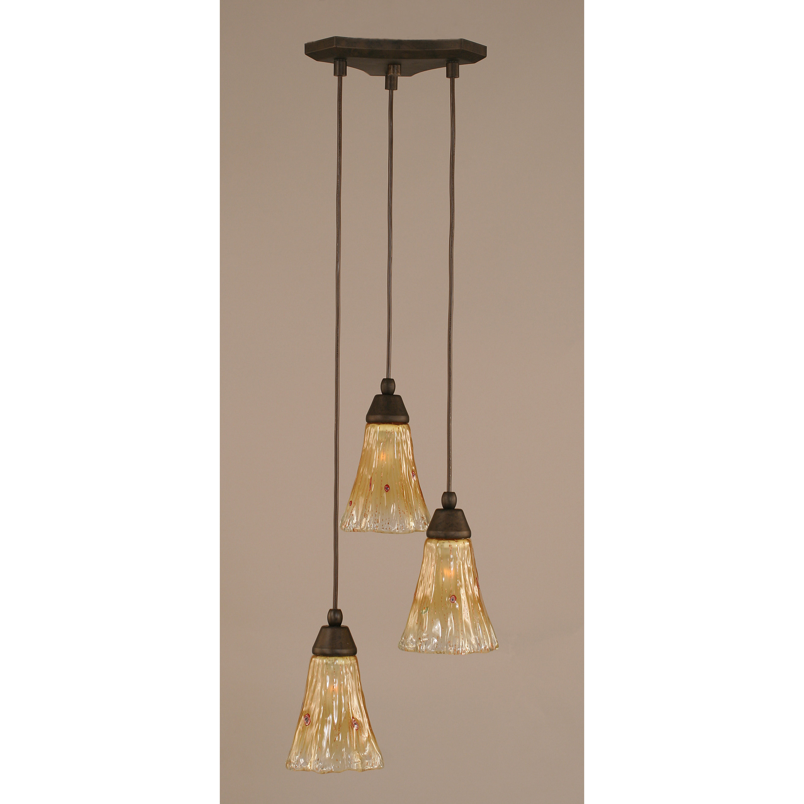 Toltec Lighting Europa 3 Light Mini Pendant 28