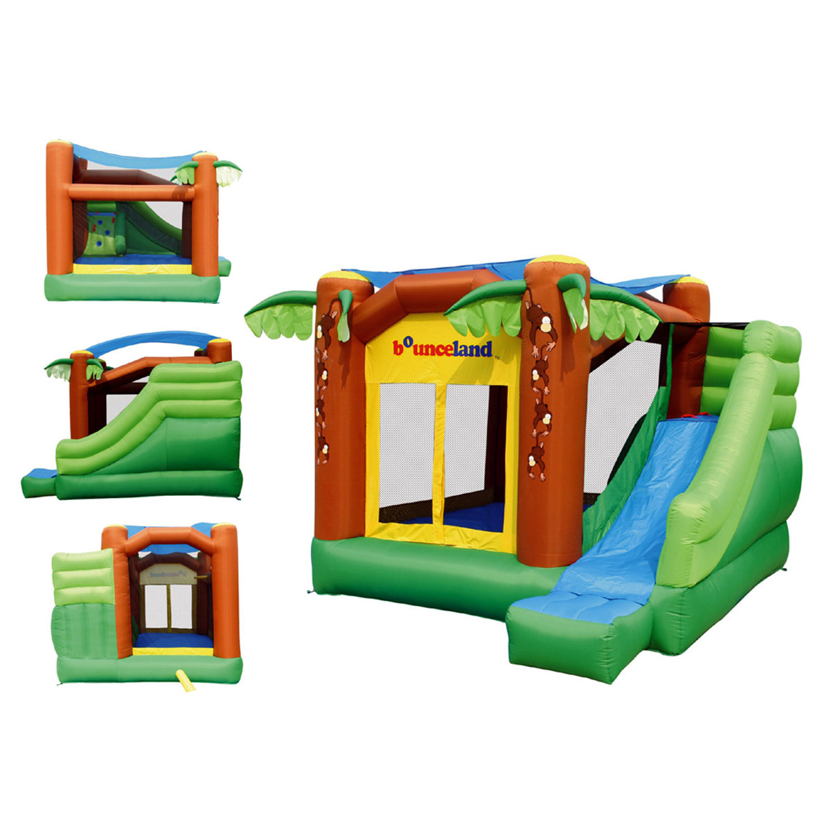 bounceland pop star bounce house with slide