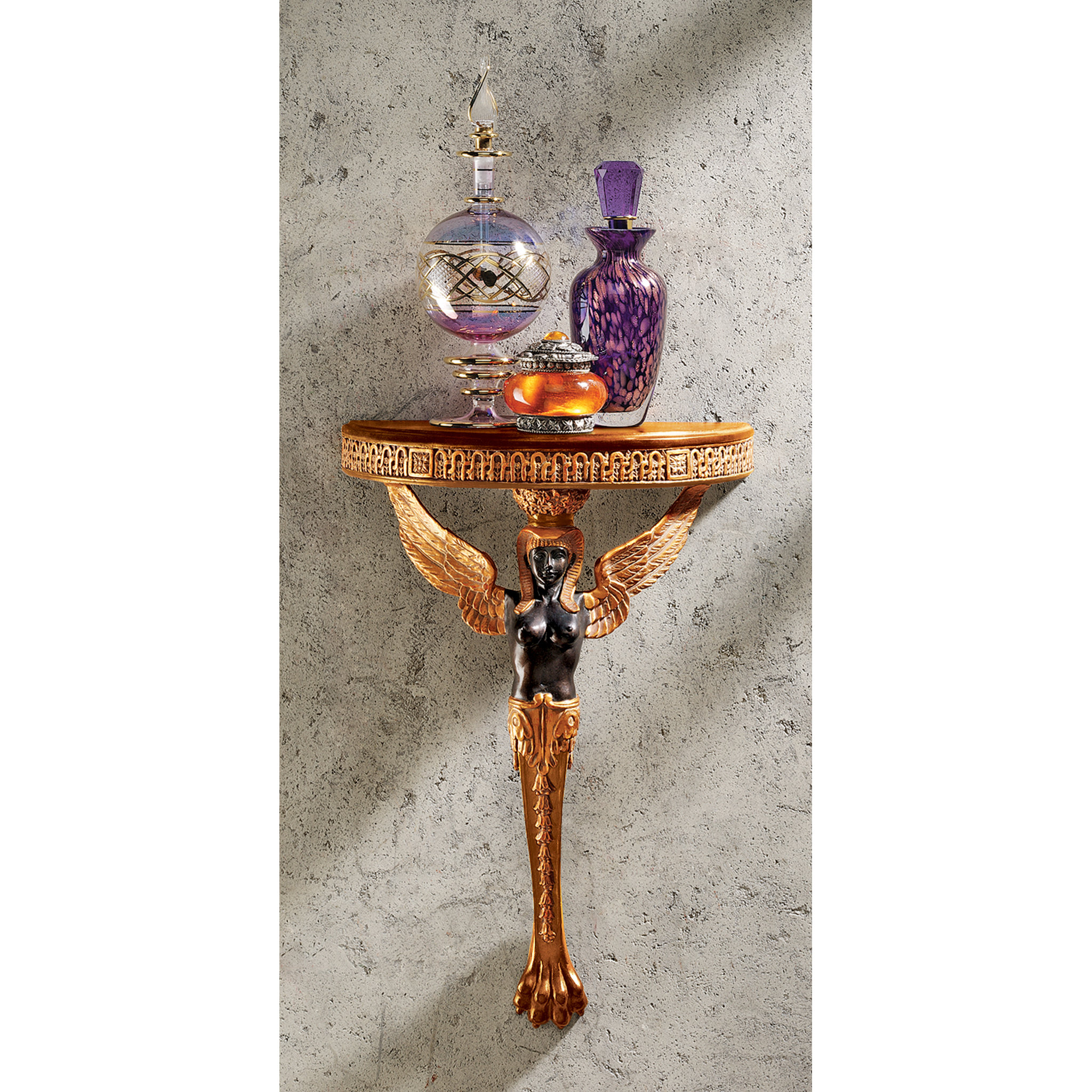 Design Toscano Egyptian Winged Caryatid Wall Shelf & Reviews Wayfair