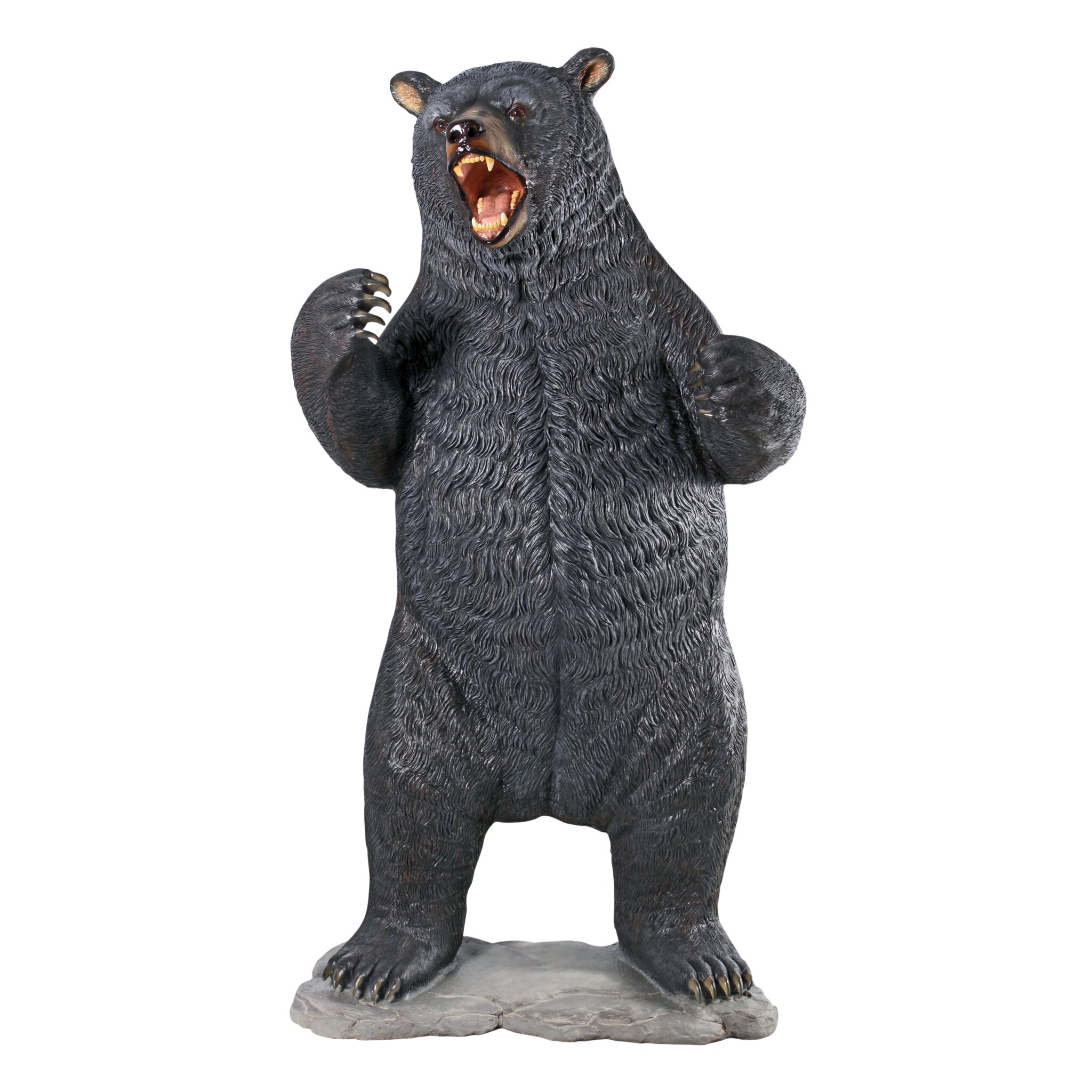 black bear statue resin