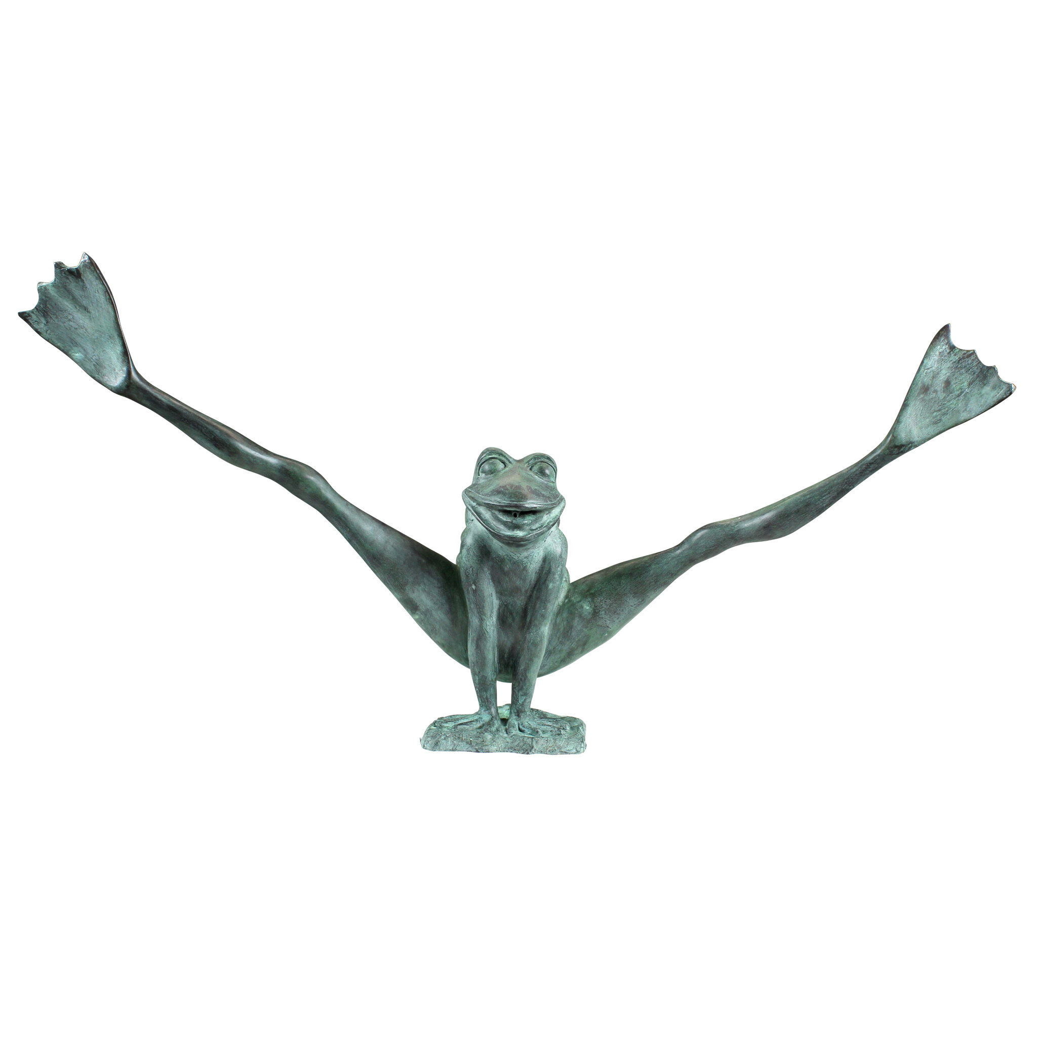 Design Toscano Crazy Legs Leap Frog Garden Statue Wayfair