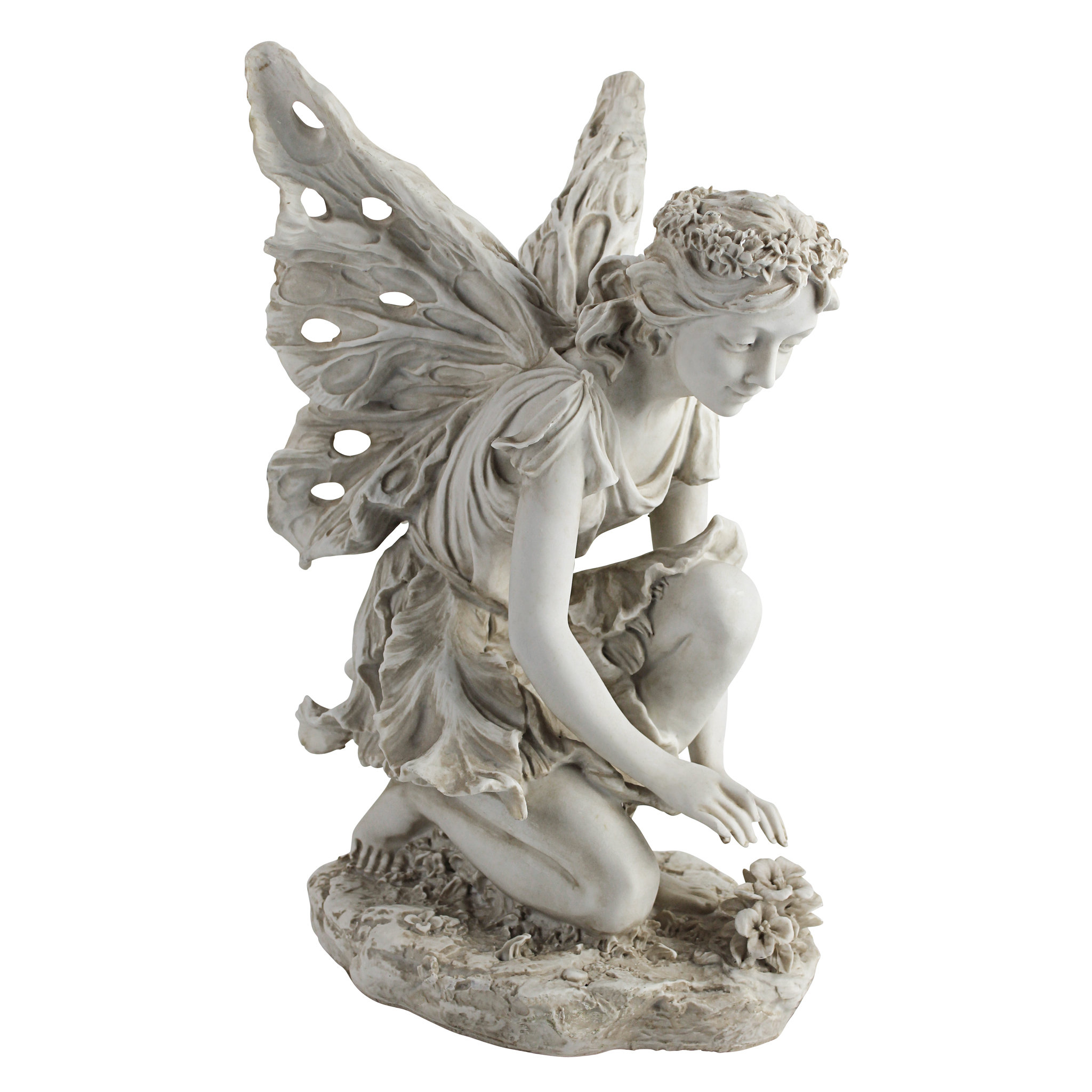 Design Toscano Fiona The Flower Fairy Statue And Reviews Wayfair