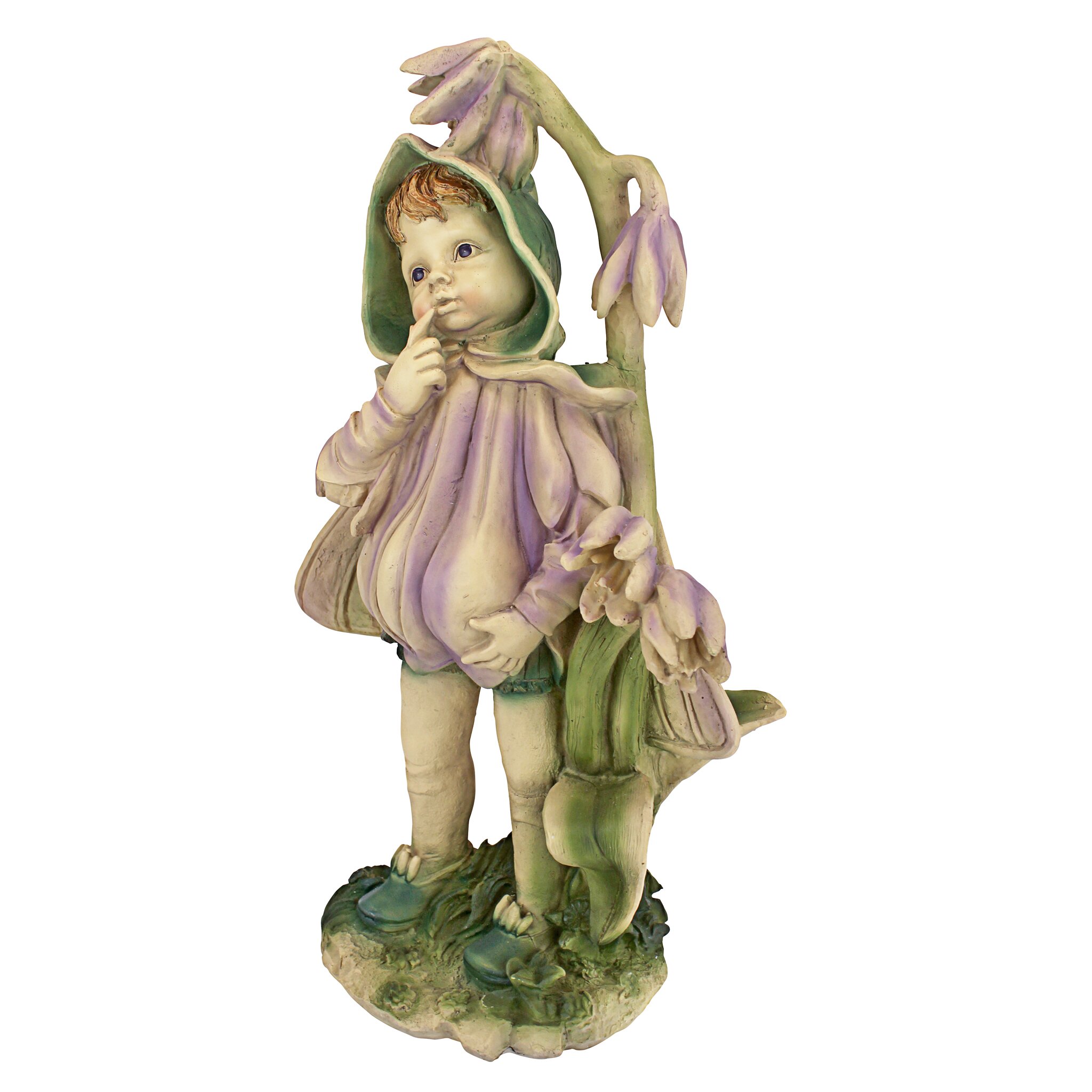 Design Toscano Ella the Littlest Flower Fairy Figurine & Reviews | Wayfair