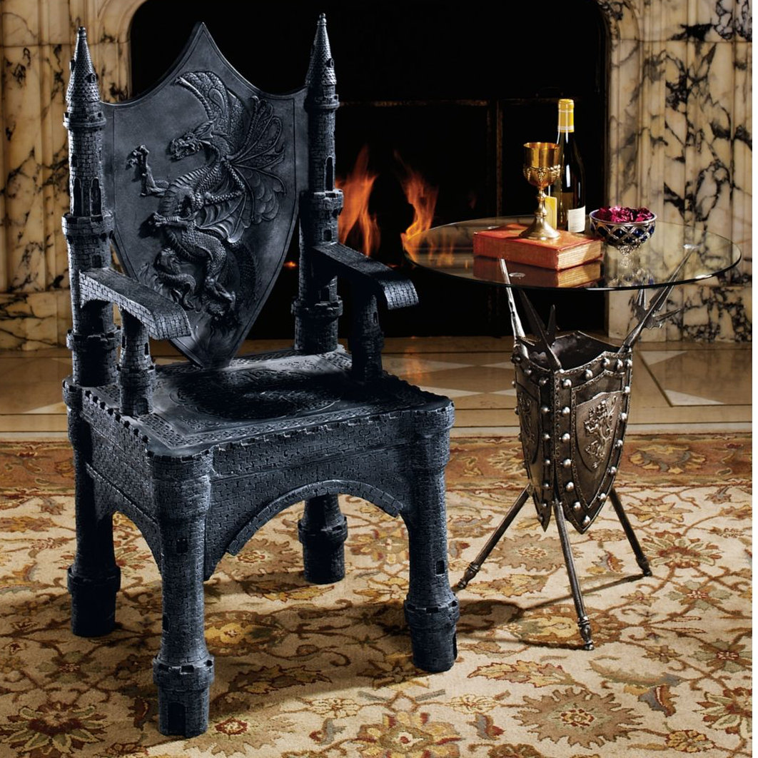 Design Toscano The Dragon of Upminster Castle Throne Arm Chair Wayfair