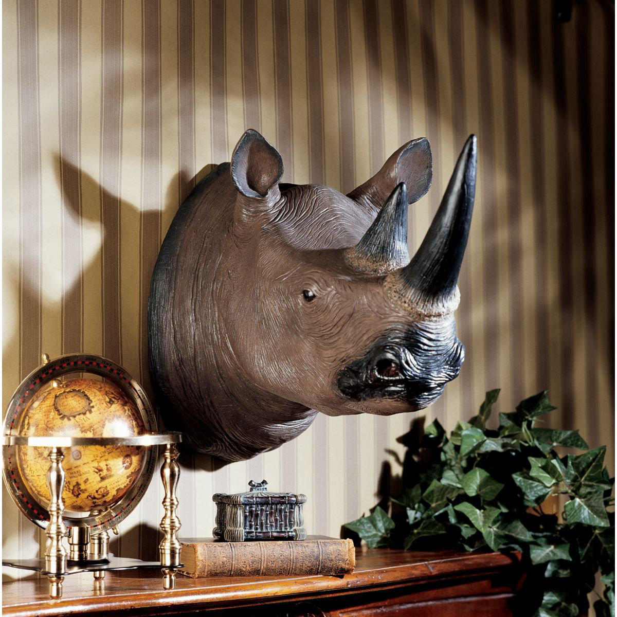 Design Toscano Black Rhinoceros Wall Décor Wayfair