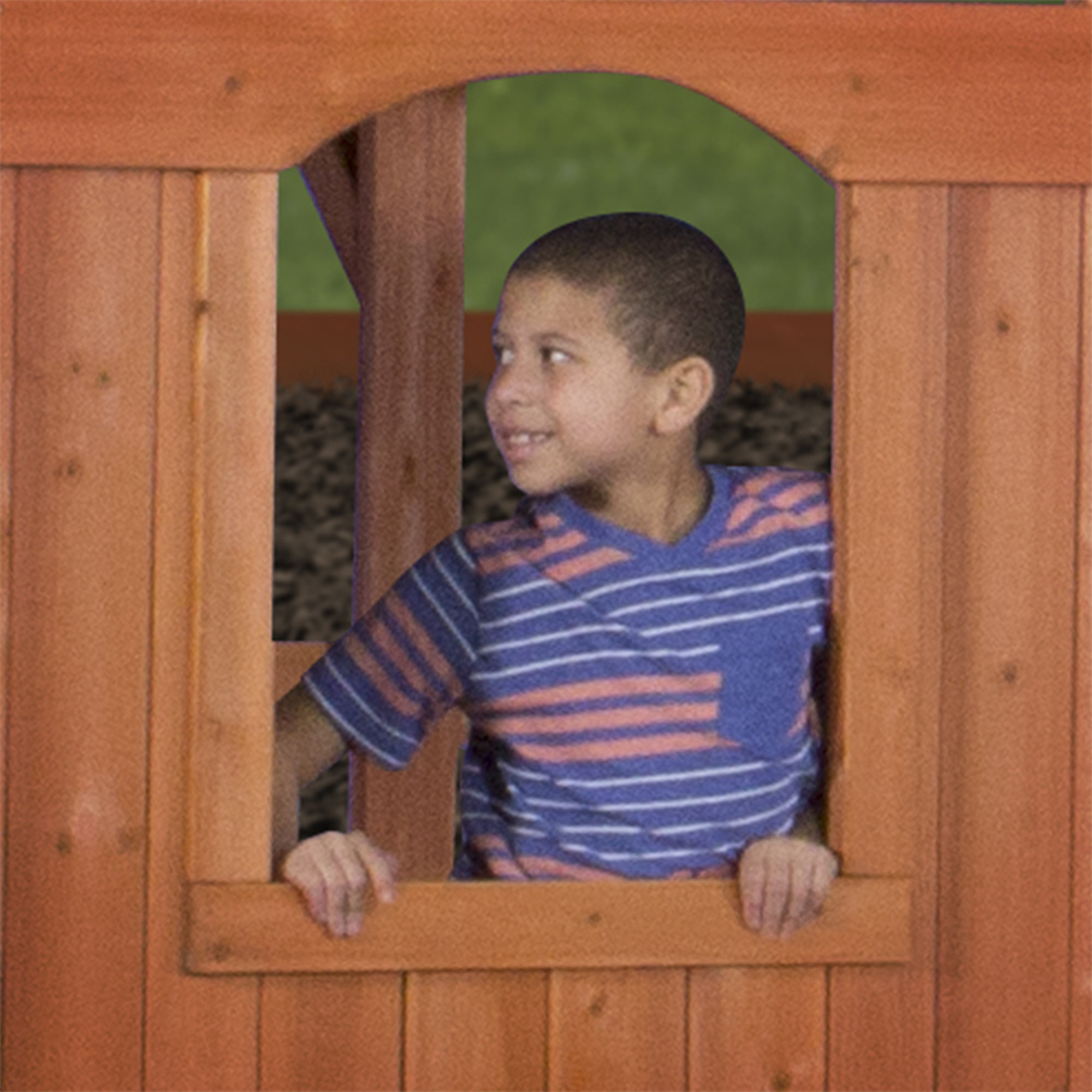 Backyard Discovery Woodridge II All Cedar Swing Set & Reviews Wayfair