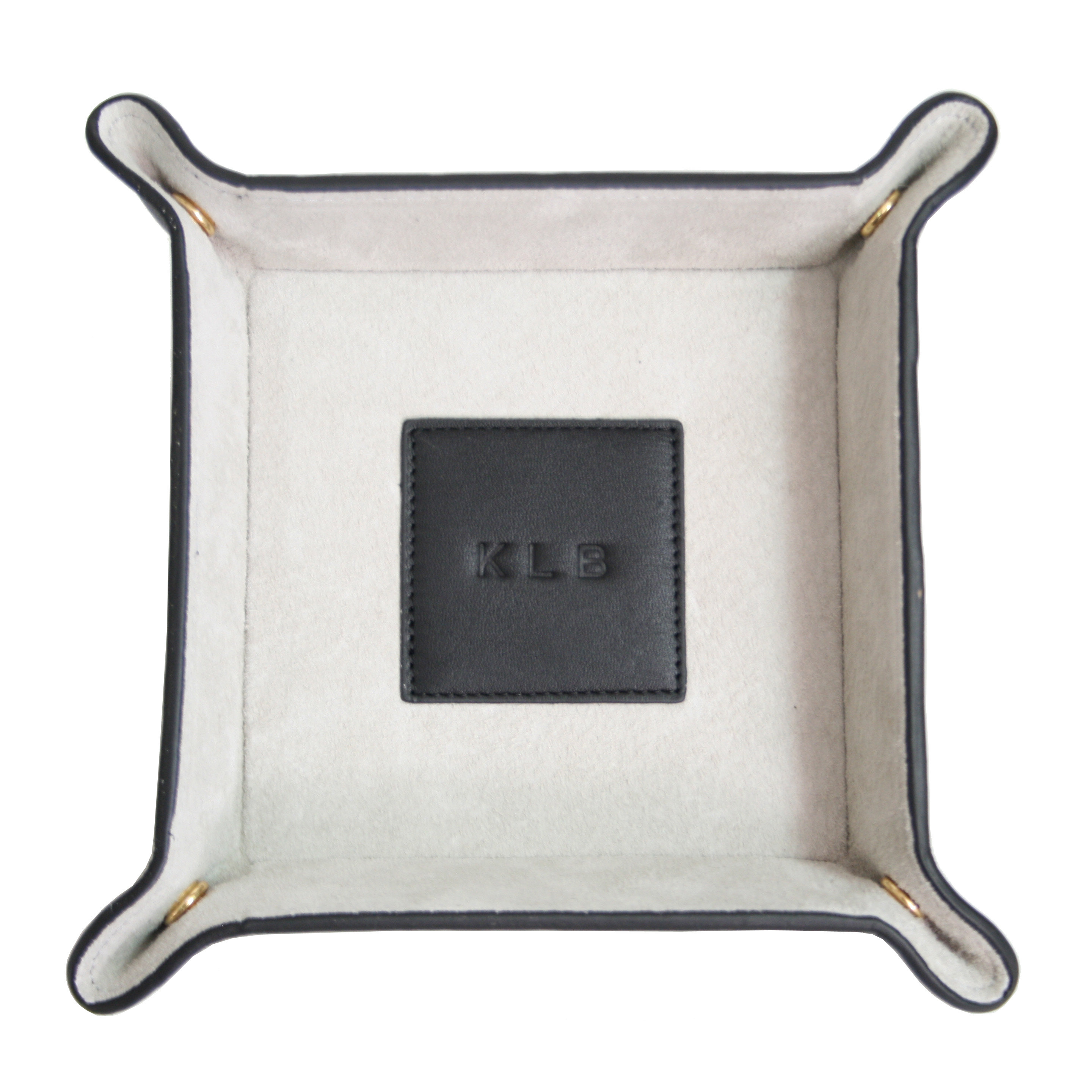 Royce Leather Suede Lined Genuine Leather Travel Valet Jewelry Tray