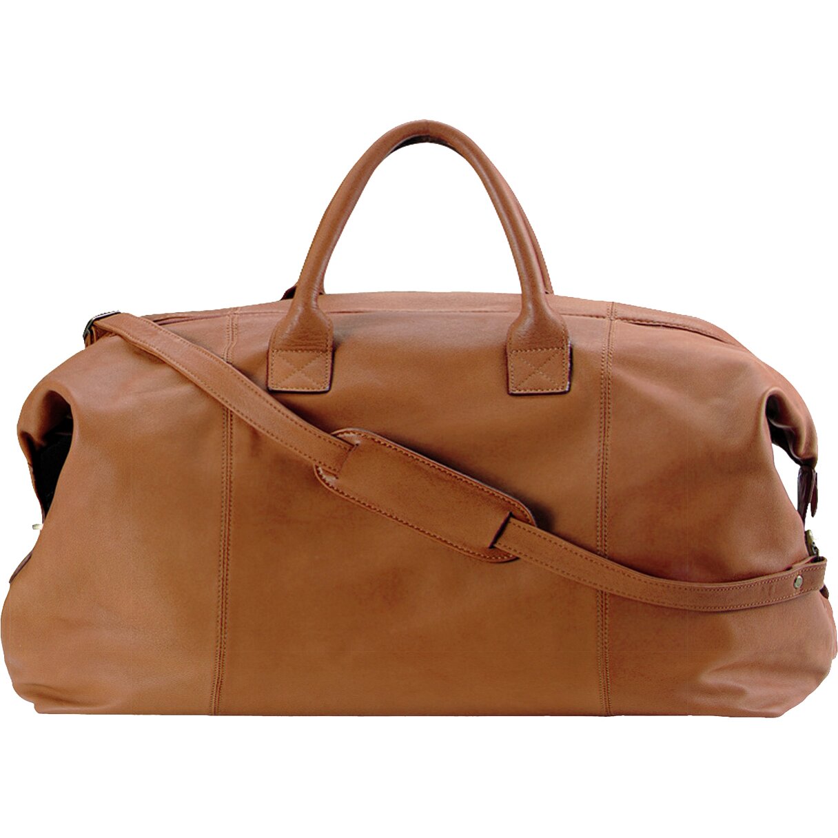 royce leather weekender duffel bag