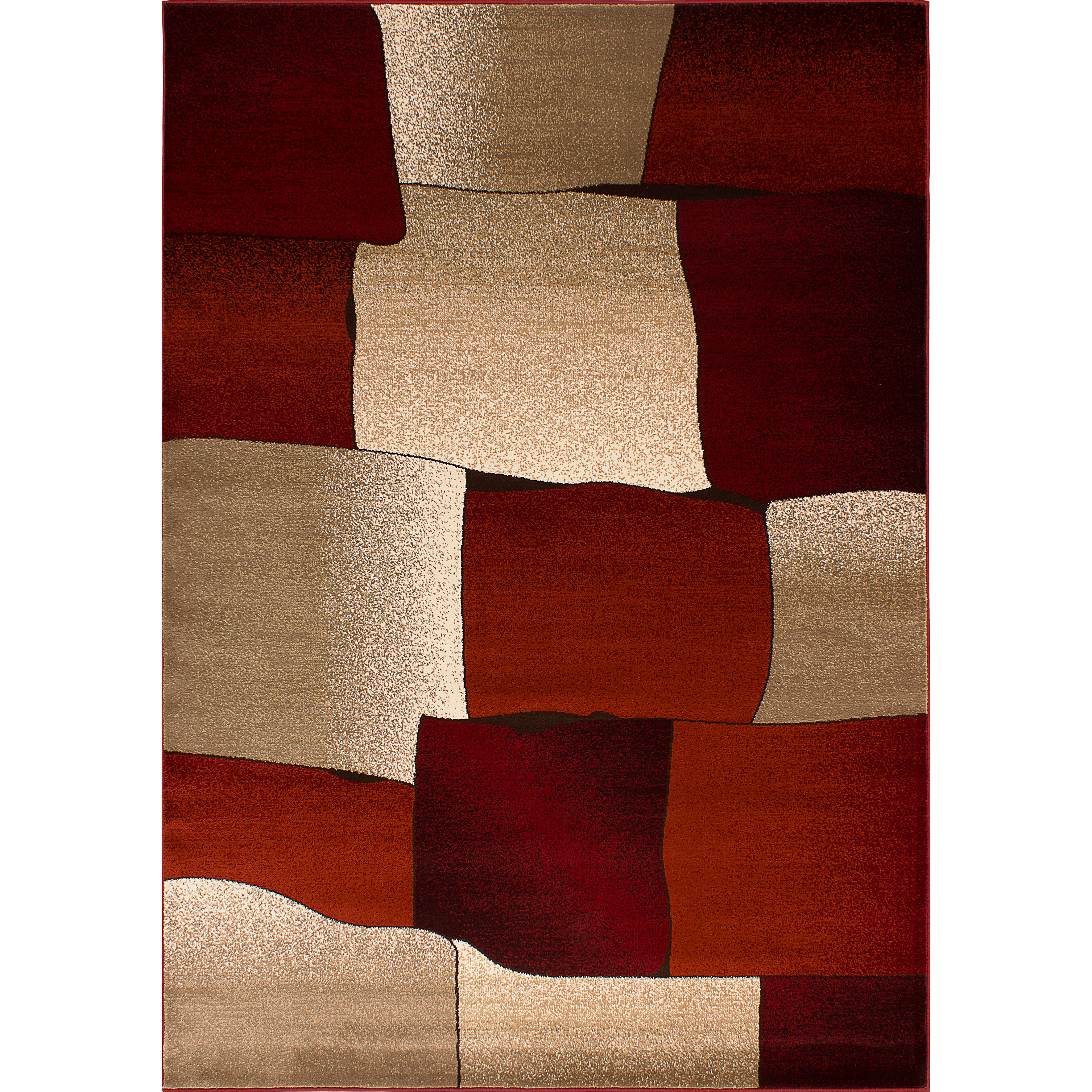 Segma Monaco Beige/Burgundy Area Rug & Reviews Wayfair