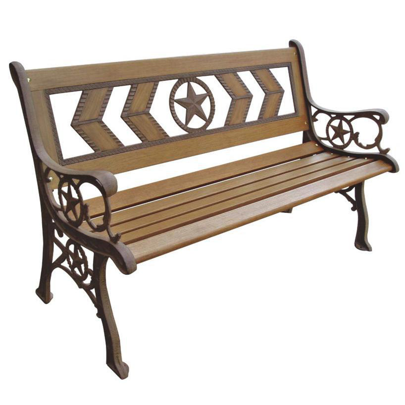 DC America Texas Wood And Metal Park Bench & Reviews