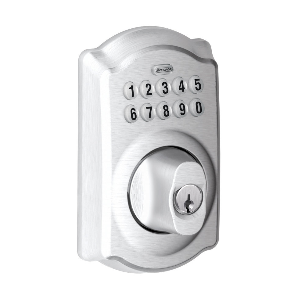 Schlage Camelot Single Cylinder Keyless Electronic Deadbolt & Reviews