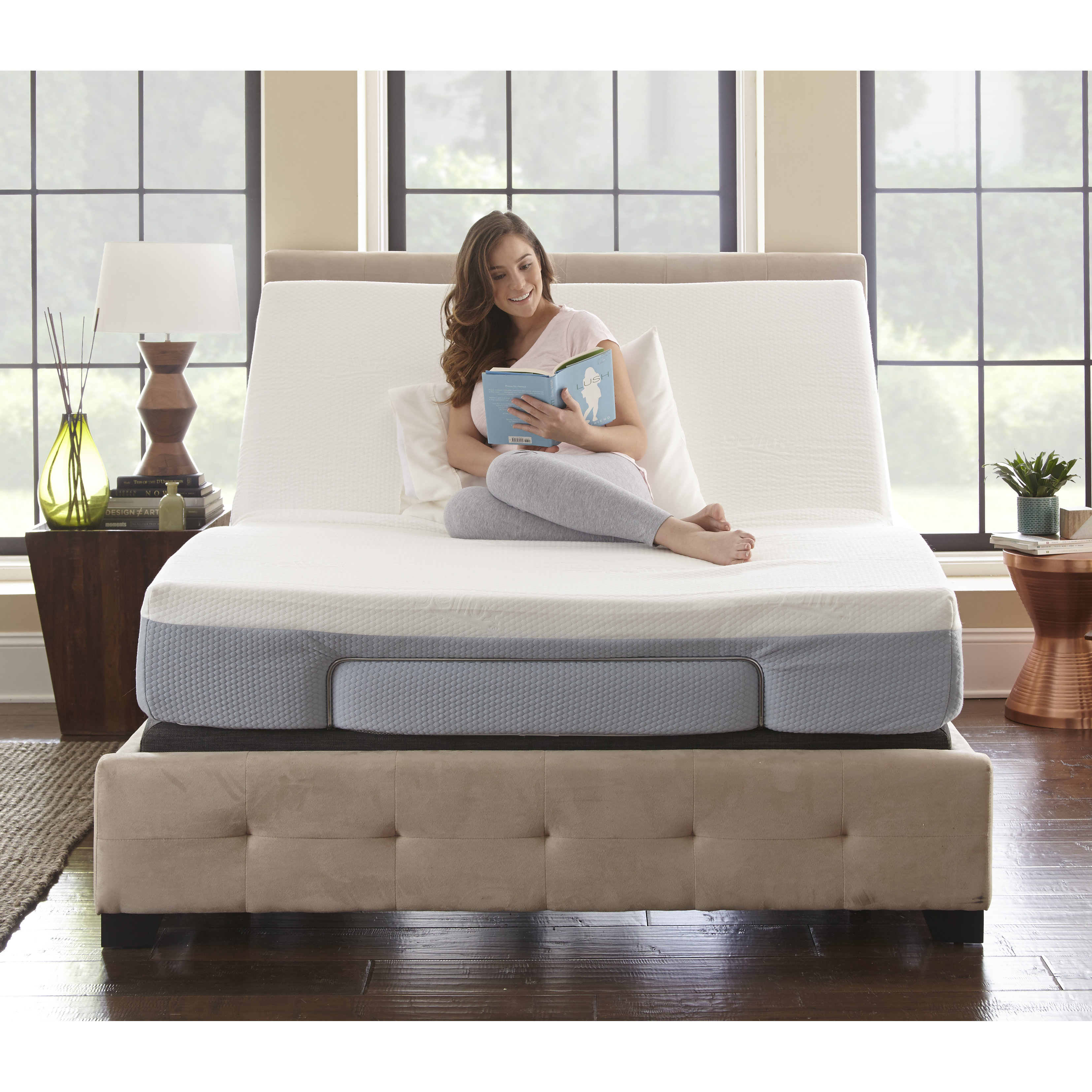 EcoLux Power Adjustable Bed Base with Remote Control Wayfair