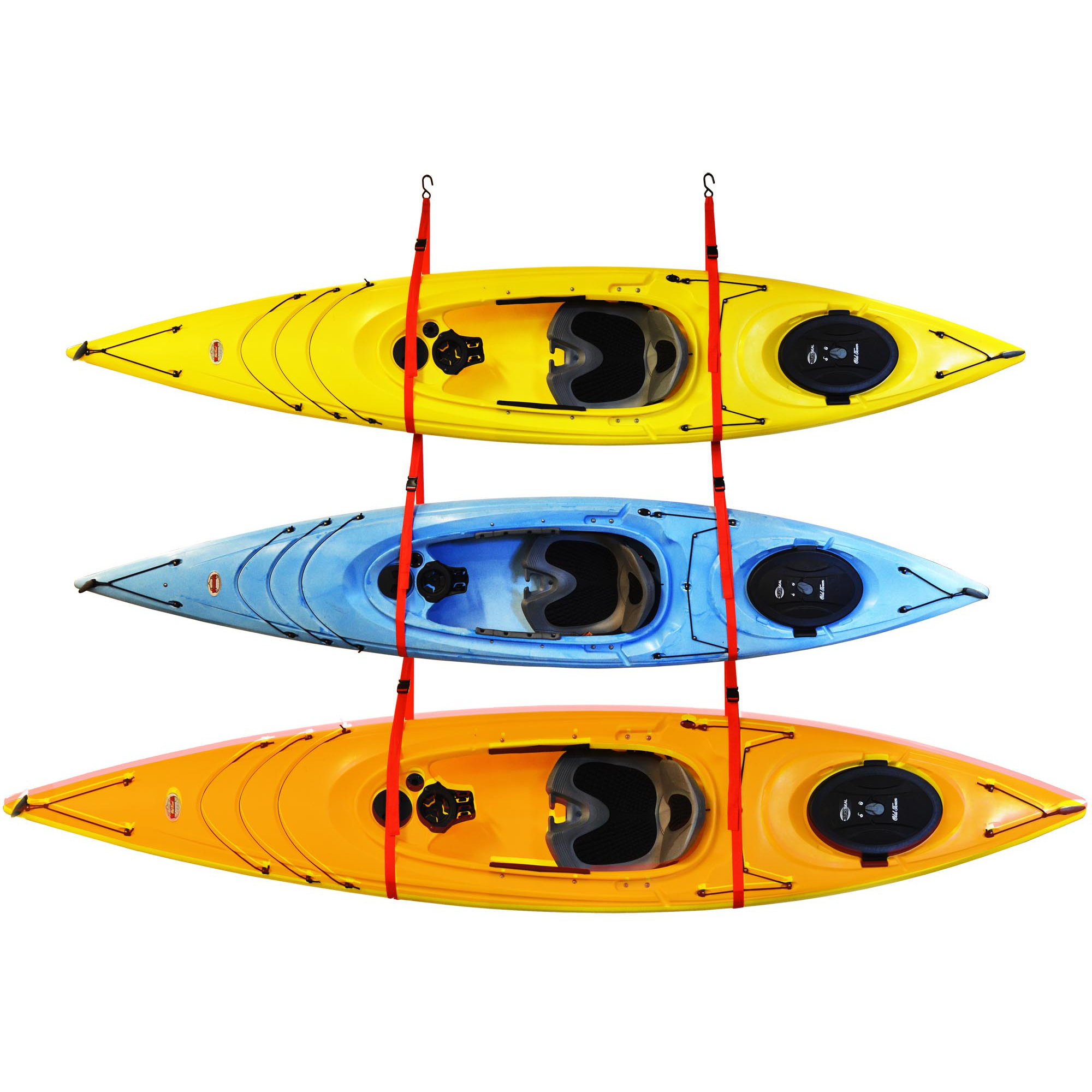 Malone Auto Racks SlingThree™ Triple Kayak Storage System Ceiling/Wall