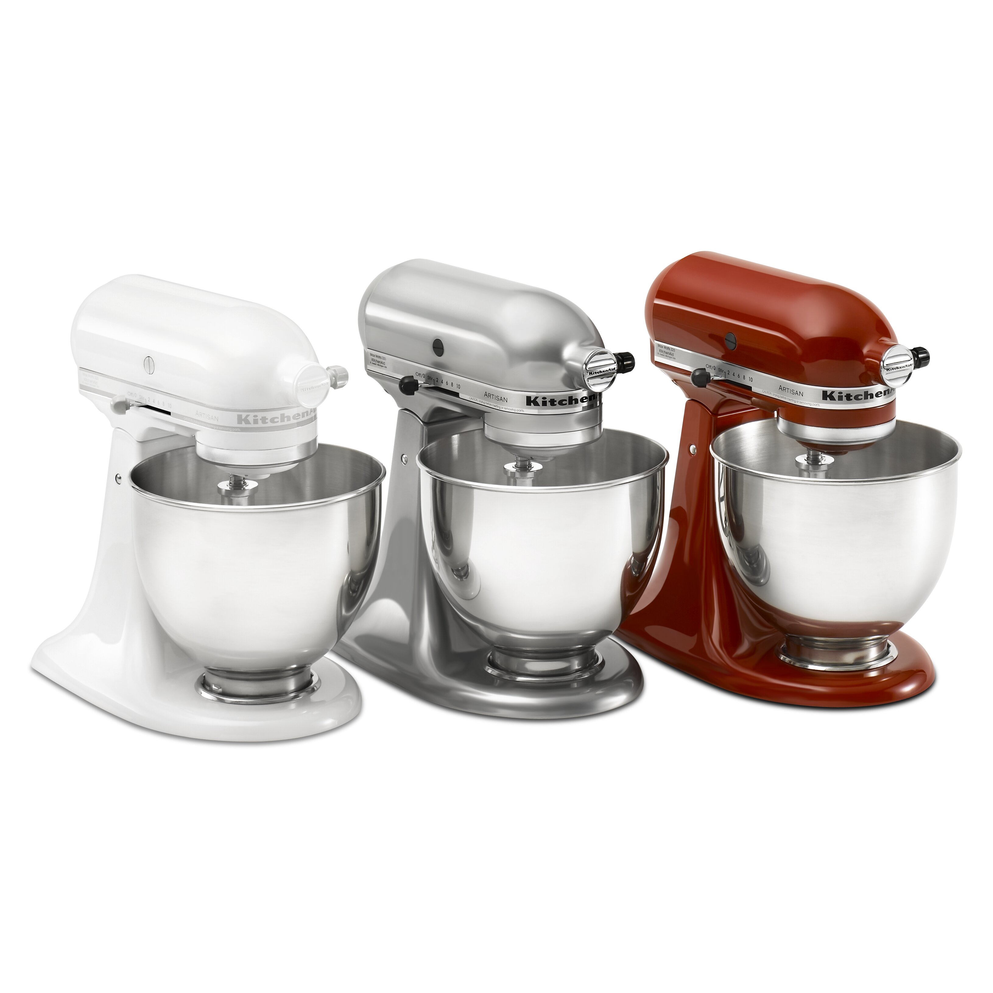KitchenAid Artisan Series 5 Qt. Stand Mixer with Stainless Steel Kitchenaid Mixer Glass Bowl Vs Stainless Steel