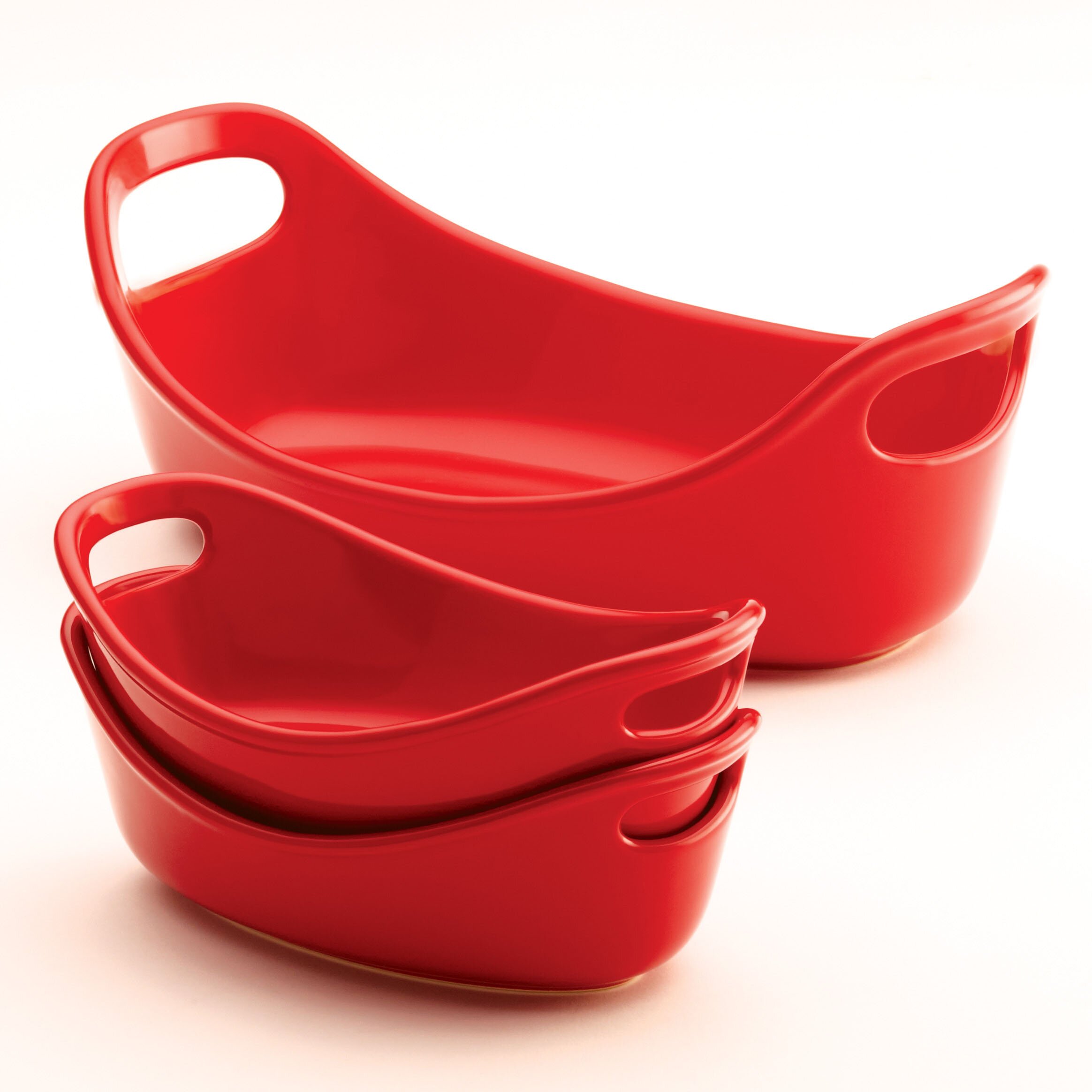 rachael ray 3 piece nonstick bakeware cookie pan set