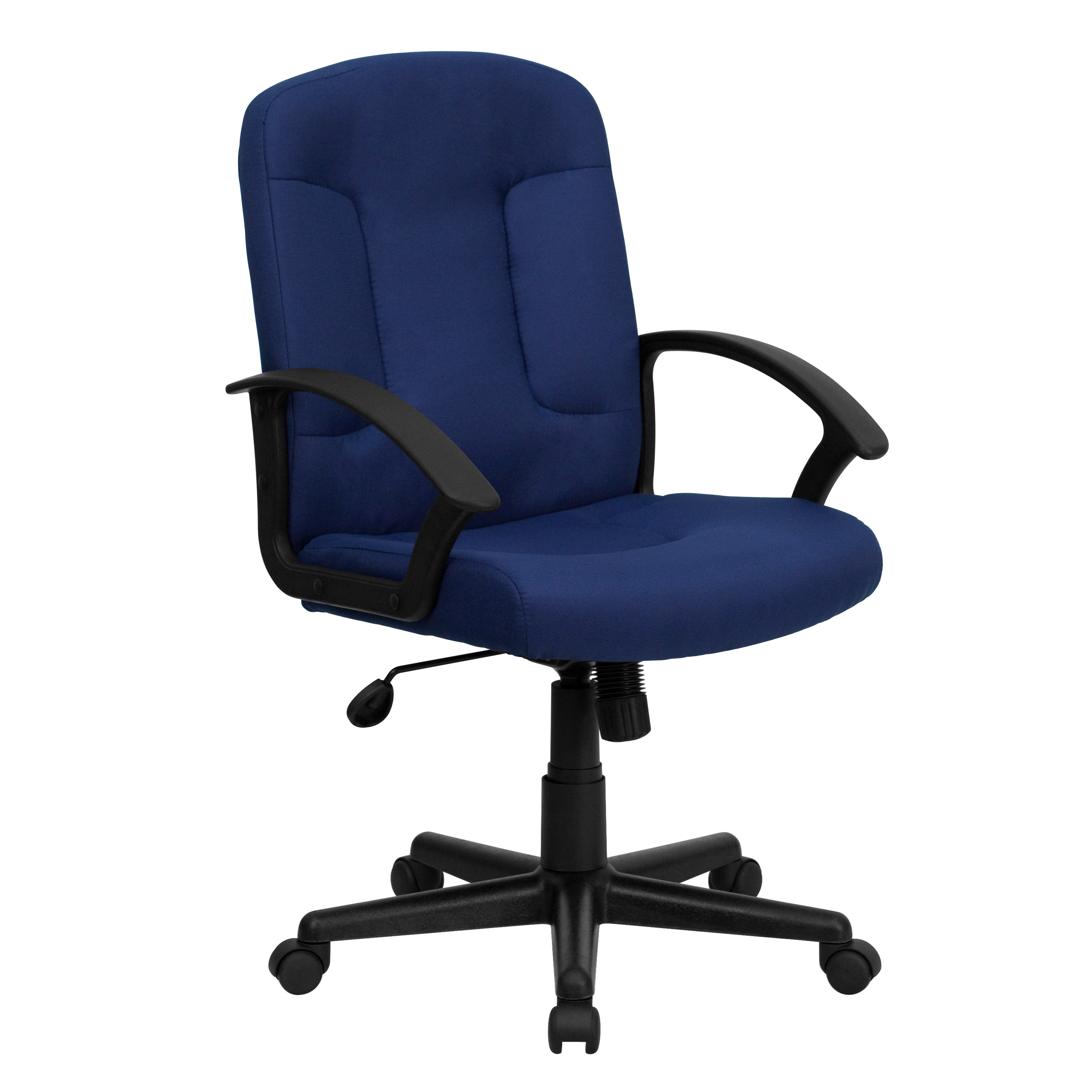 Flash Furniture Mid Back Fabric Office Chair with Nylon Arms GOST6