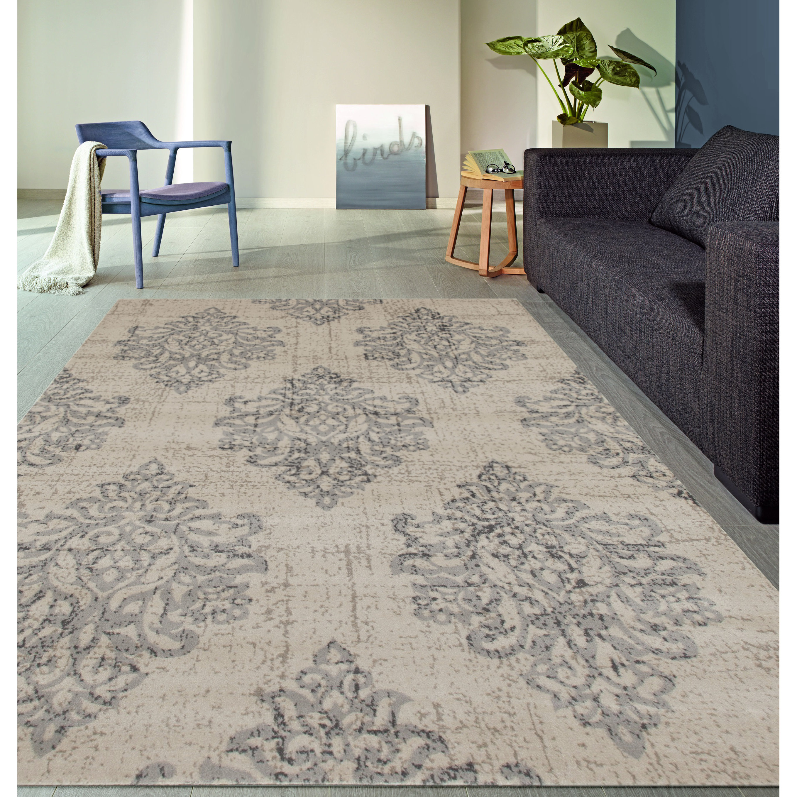 World Rug Gallery Elite Soft Gray Area Rug & Reviews Wayfair