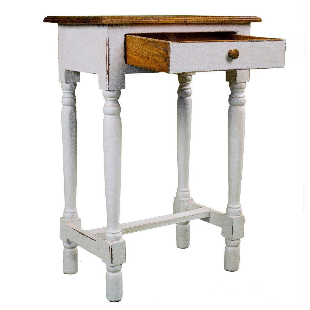 Antique Revival Rosemary Rustic Side Table & Reviews Wayfair