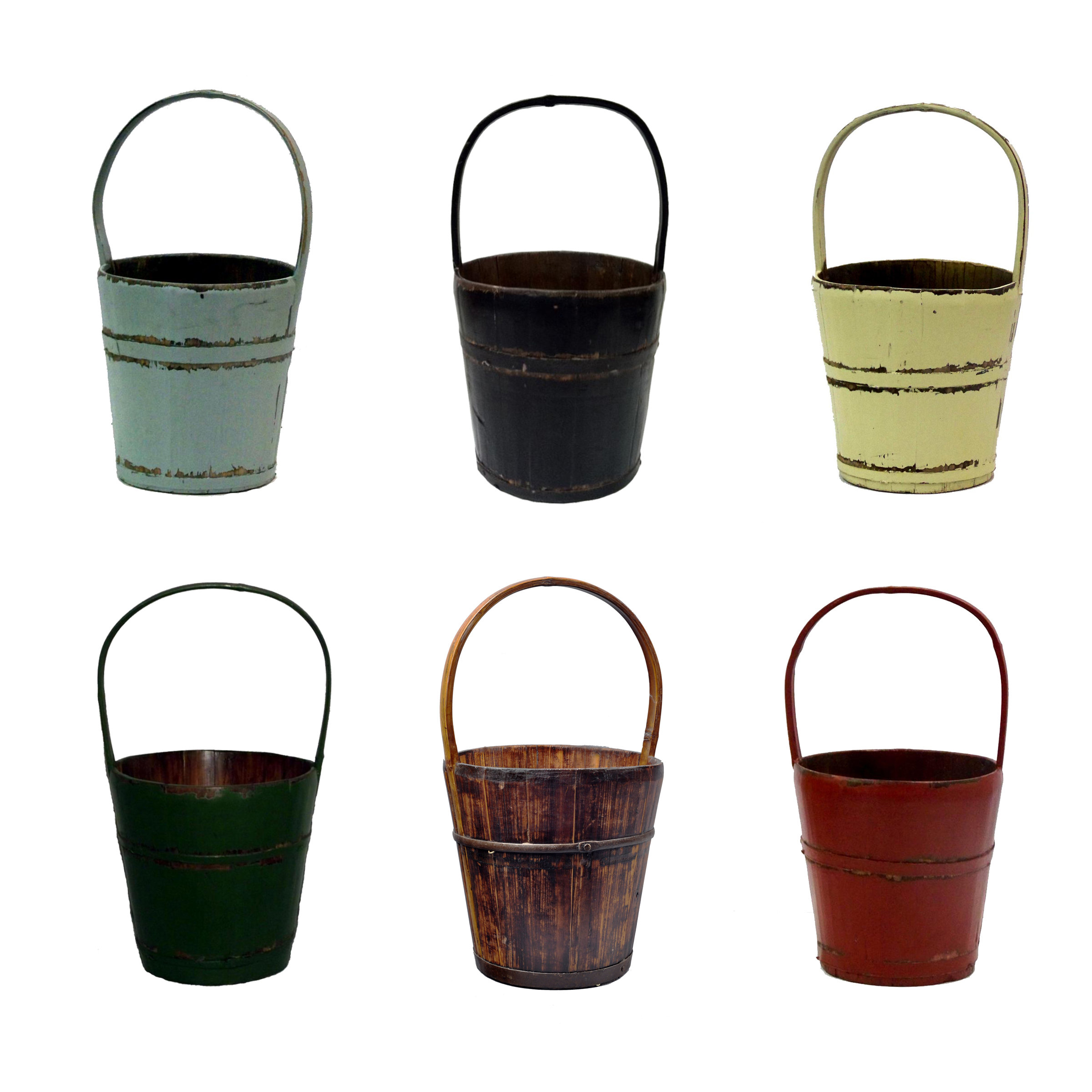 Antique Revival Vintage Water Bucket with Bamboo Handle & Reviews Wayfair