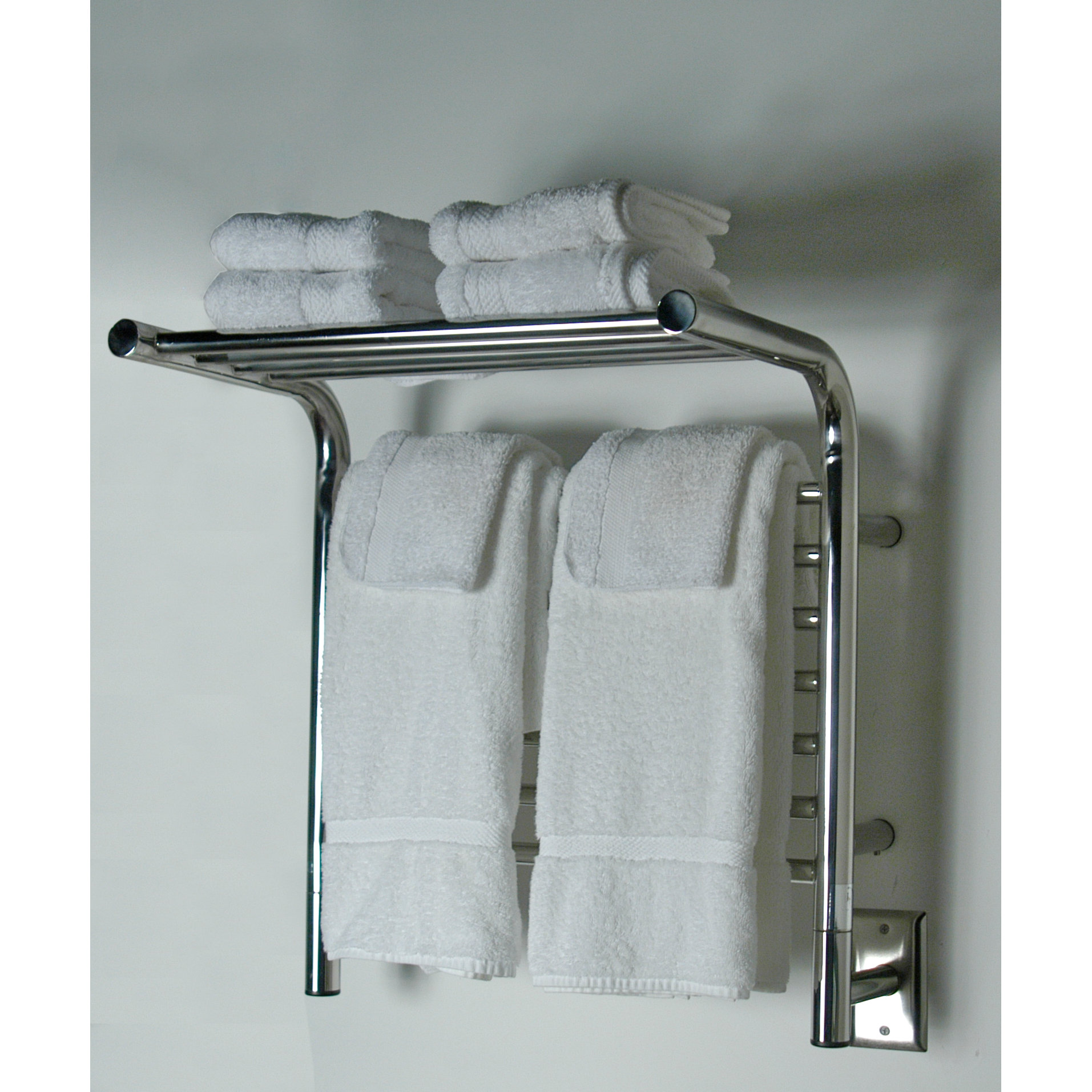 Amba Jeeves Wall Mount Electric M Shelf Straight Towel Warmer & Reviews