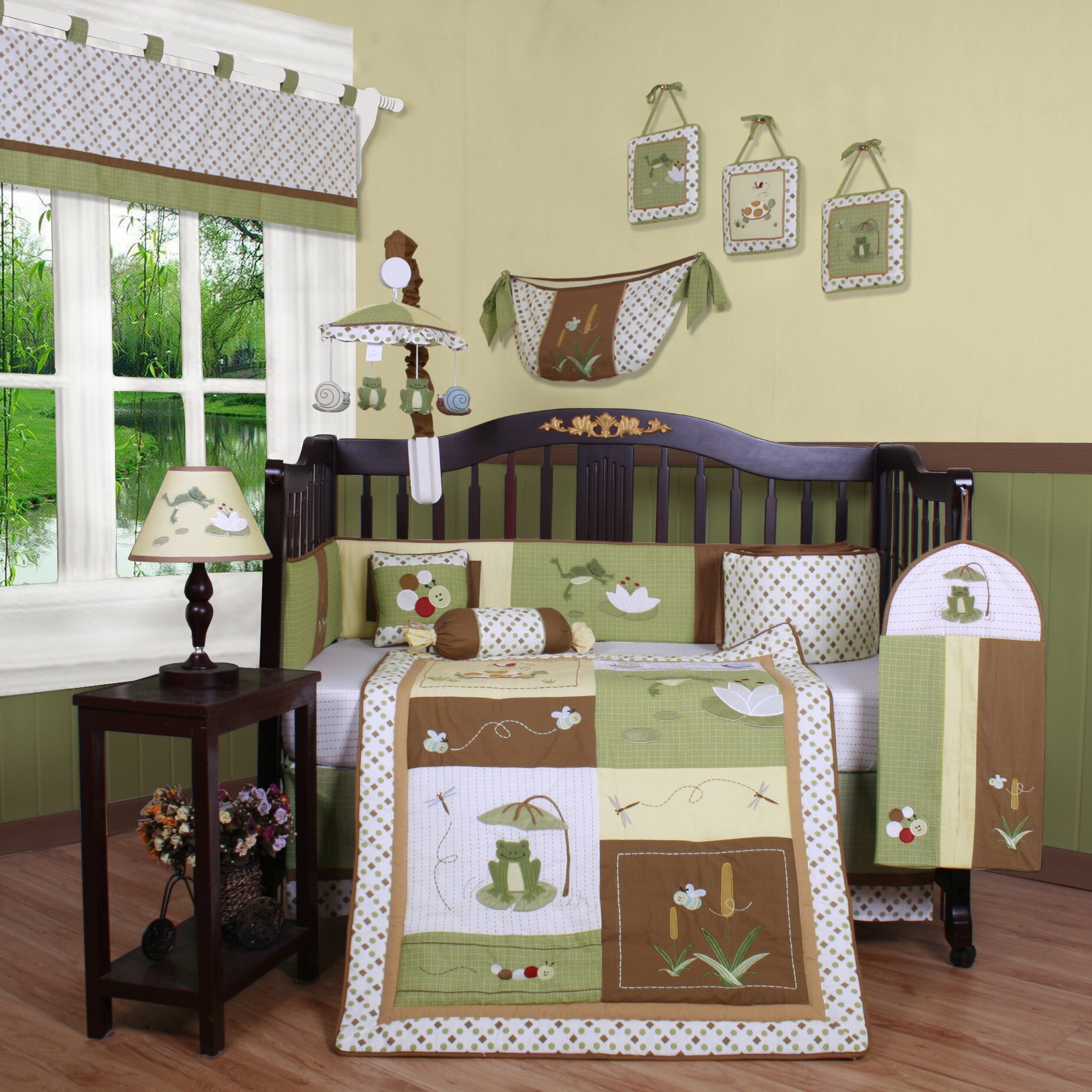 Geenny Boutique New Froggy Froggie13 Piece Crib Bedding ...
